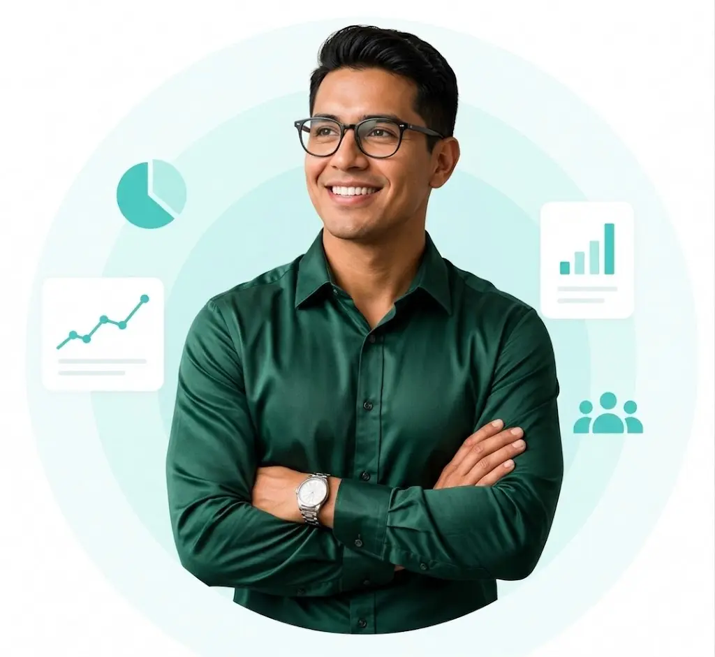 Profesional de recursos humanos usando People Analytics
