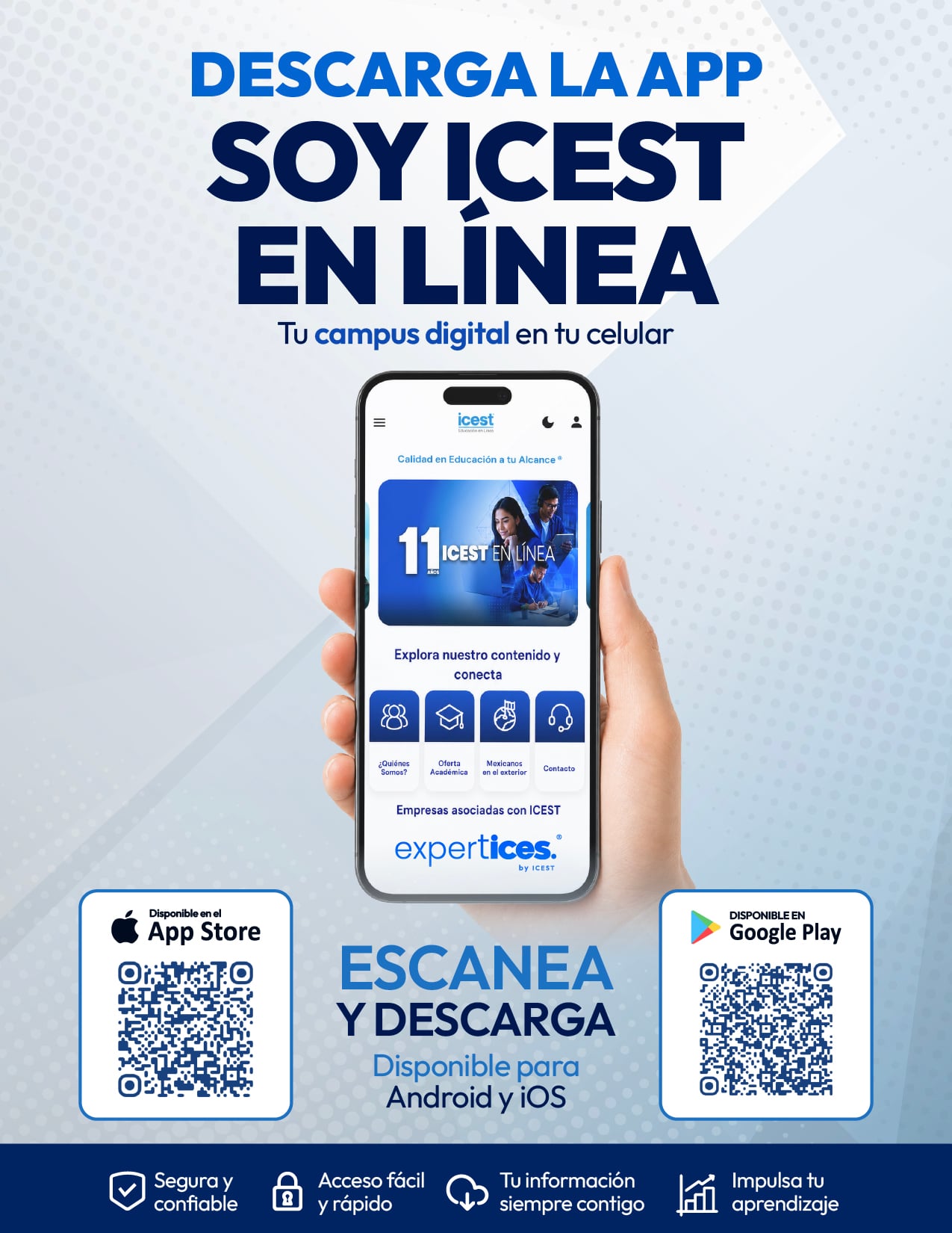 Descarga la app Soy ICEST en Línea